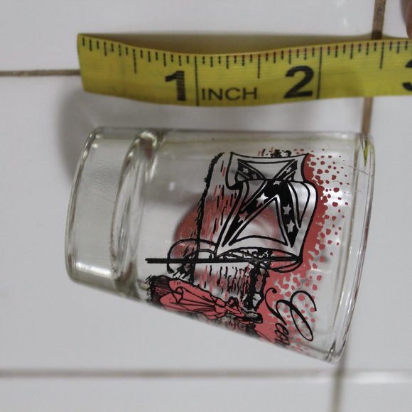 Vintage Georgia State Shot Glass Southern Belle Shot Glass Georgia Peach Whiskey - Picture 8 of 9